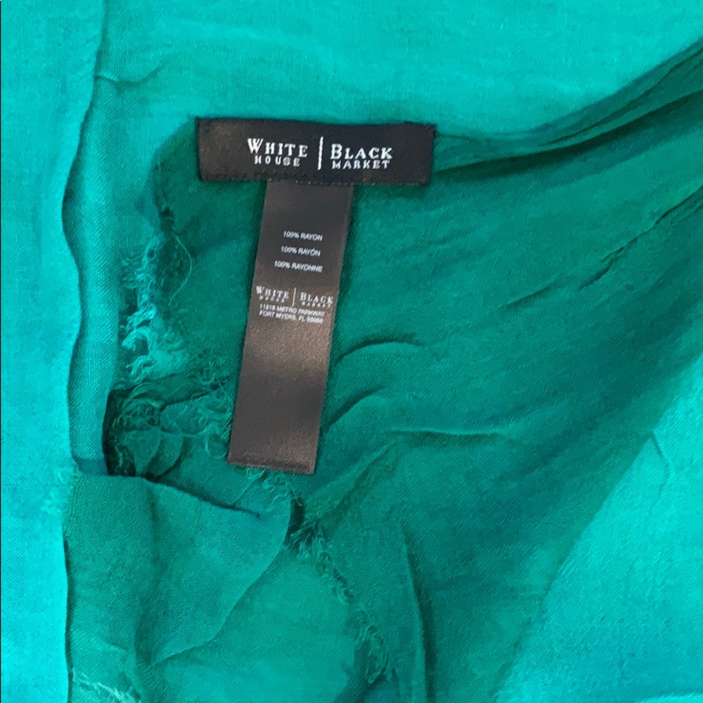 White House Black market ombre green scarf
